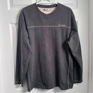 3/25$💥 Columbia shirt crew neck Men Medium gray long sleeve sweatshirt pullover